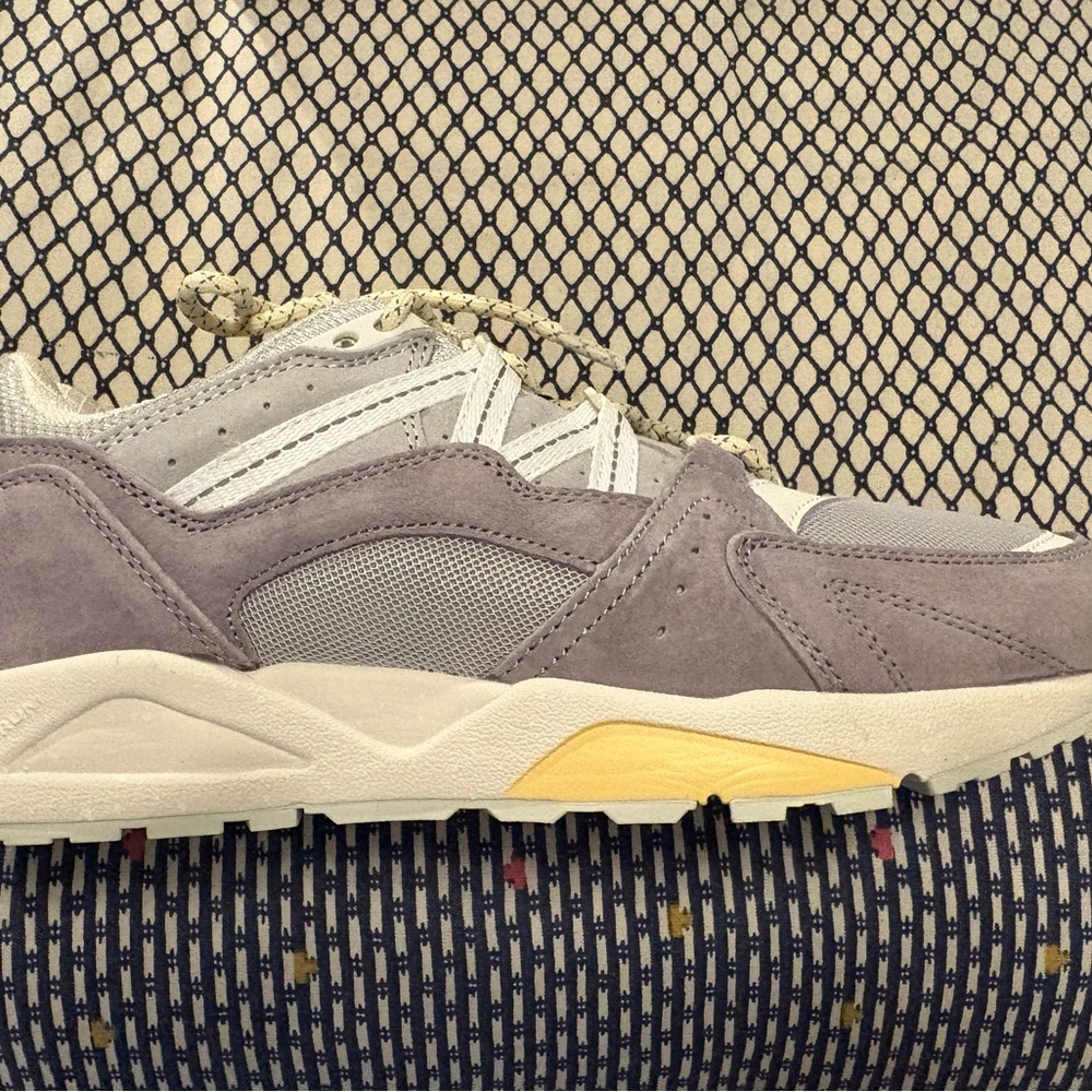 Gray and Yellow Men's Sneakers